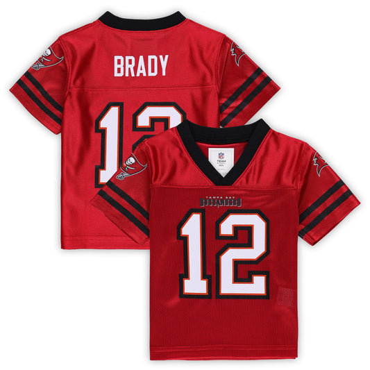 Toddler Tom Brady Red Tampa Bay Buccaneers Team Player Jersey