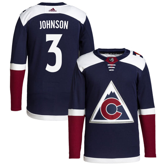 Jack Johnson Colorado Avalanche adidas 2018/19 Alternate Primegreen Authentic Pro Jersey - Navy