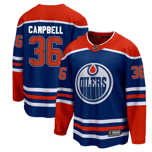 Jack Campbell Edmonton Oilers Fanatics Branded Home Breakaway Jersey - Royal