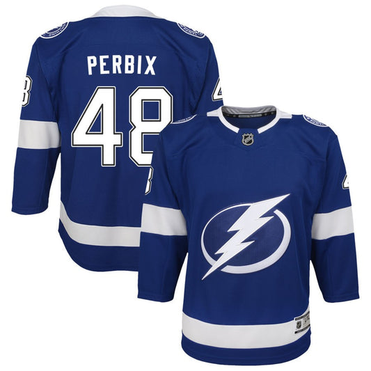 Nick Perbix Tampa Bay Lightning Youth Home Premier Jersey - Blue