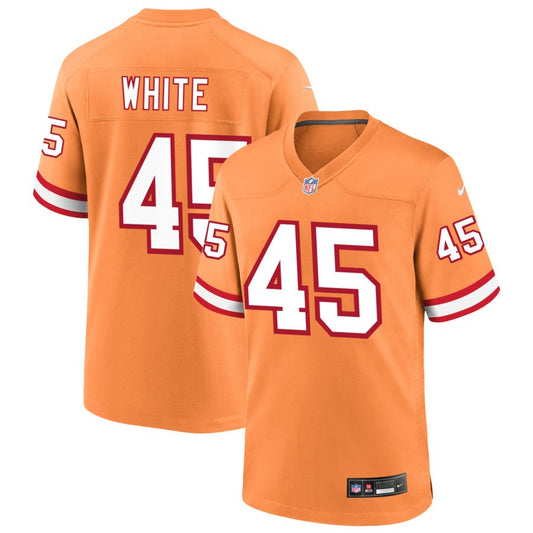 Devin White Tampa Bay Buccaneers Nike Throwback Game Jersey - Orange