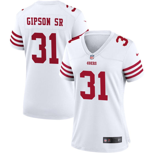 Tashaun Gipson Sr San Francisco 49ers Nike Women's Game Jersey - White