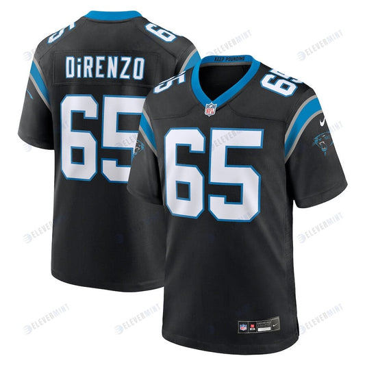 J.D. DiRenzo 65 Carolina Panthers Men Game Jersey - Black