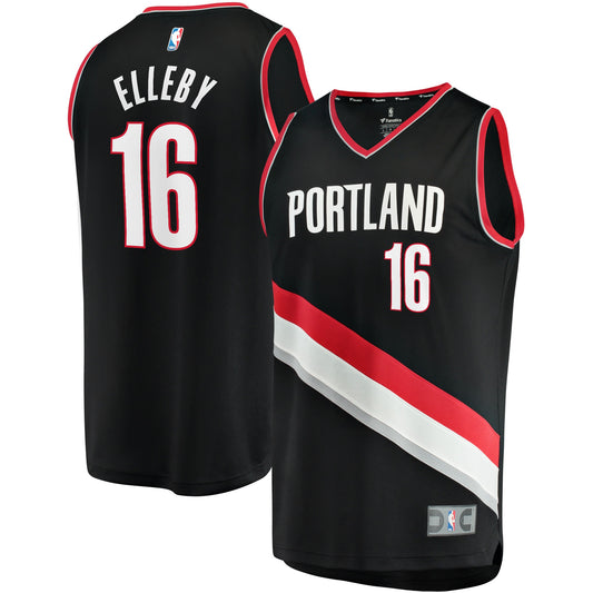 CJ Elleby Portland Trail Blazers Fanatics Branded 2021/22 Fast Break Replica Jersey - Icon Edition - Black