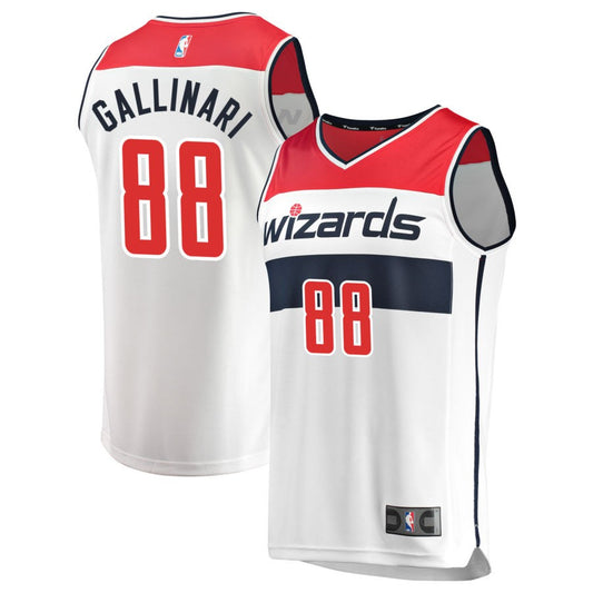 Danilo Gallinari Washington Wizards Fanatics Branded Fast Break Replica Jersey - Association Edition - White