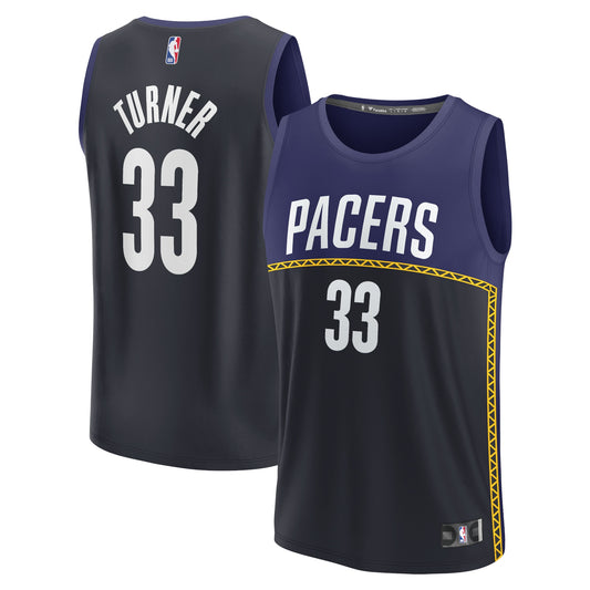 Myles Turner Indiana Pacers Fanatics Branded 2022/23 Fastbreak Jersey - City Edition - Blue