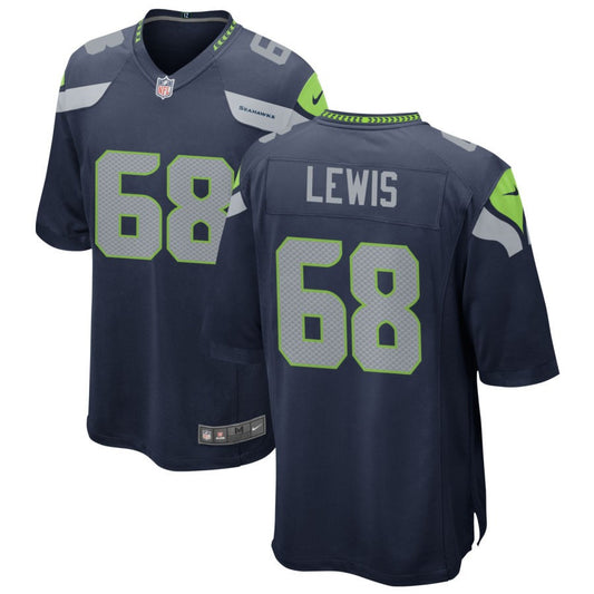 Damien Lewis Seattle Seahawks Nike Game Jersey - College Navy