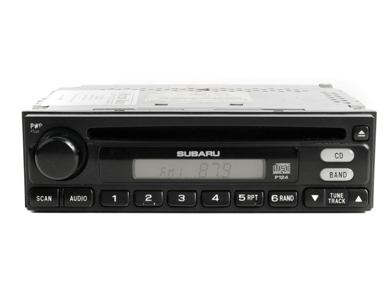 2002-2004 Subaru Legacy AM FM Radio Single Disc CD Player 86201AE27A Face P124