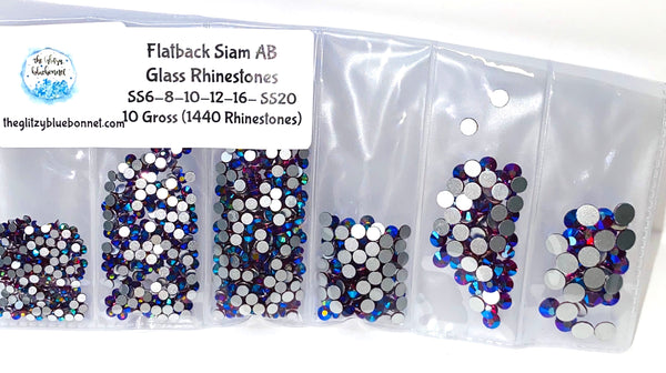 Siam AB Rhinestones Flatback Crystal Rhinestones – The Glitzy Bluebonnet