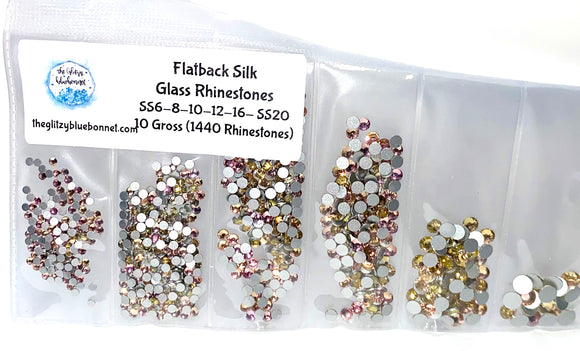 Silk Multi-Size Flatback Crystal Rhinestones